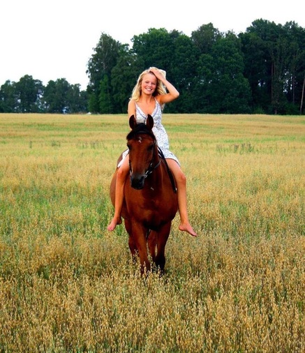 New Day ~ Girl/Young Woman on Horse ~ Spiritual Writings of God Dieux